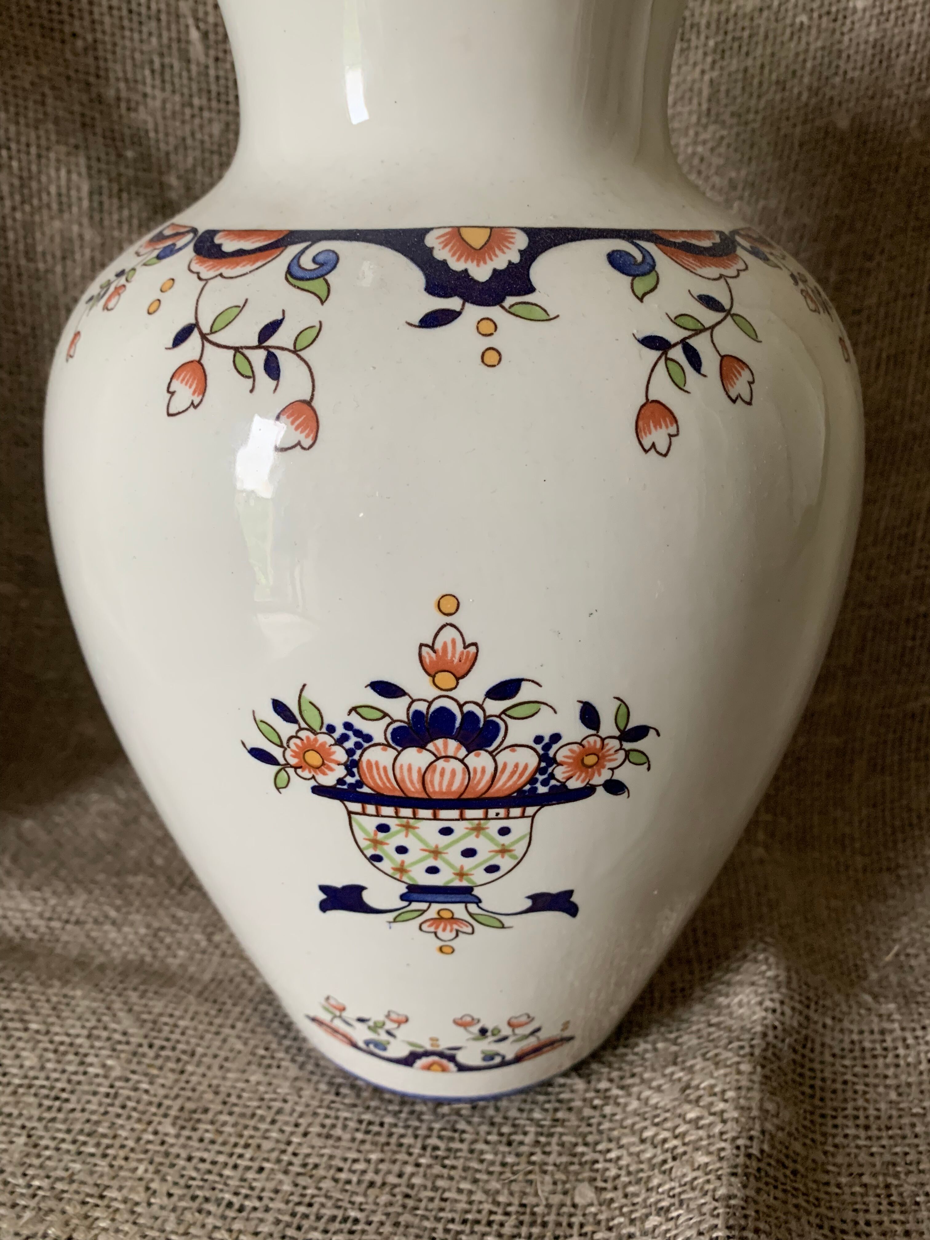 Ceramic vase decoration flowers
