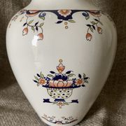 Vase céramique décor fleurs
