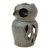 Ceramic "owl" lantern signed