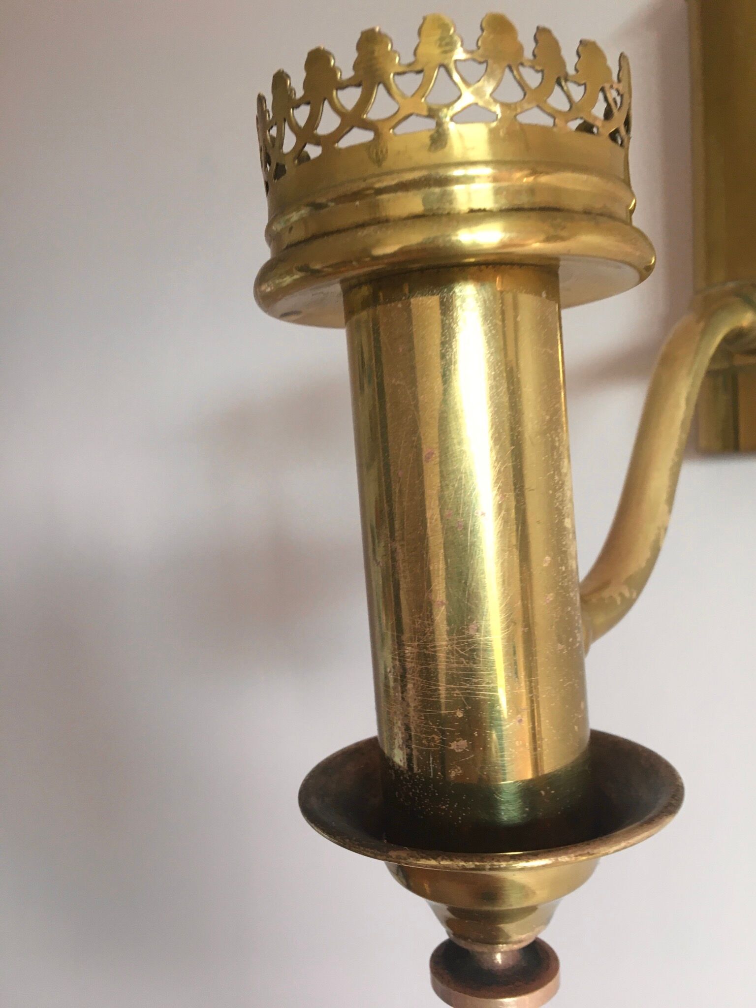 Wall light in in brass 50s