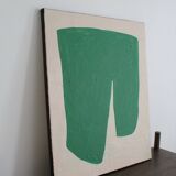 Acrylic on stretched canvas "good luck"