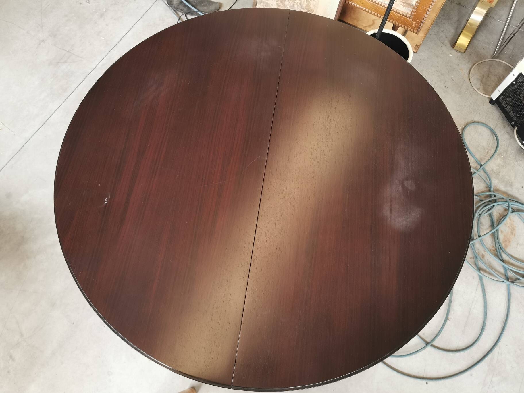 Table and 6 chairs mod. ibisco, 70's/80's