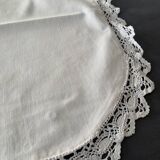 Small old white pillowcase with lace 50x40cm