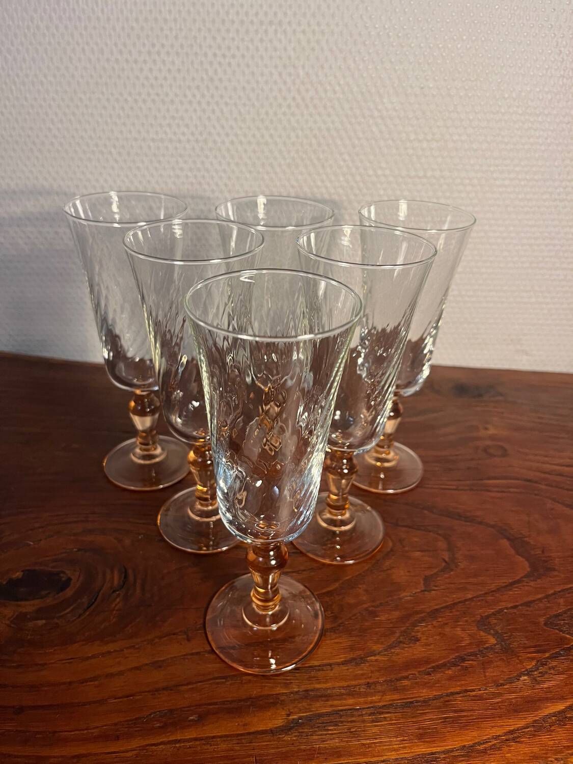 Champagne flute glass and Rosaline