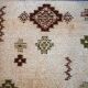 Vintage Moroccan carpet Berber rug style 2.3' x 4.7' (71cm x 145cm) 1970s, 1C758
