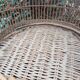 Antique rattan parrot cage 85 cm high