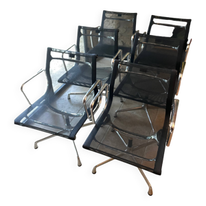 Vitra Aluminium Chair EA108 - Charles Eames: Lot de 6