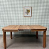 Art Deco extendable oak table, renovated