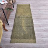 Green Berber Runner Rug 66x209Cm SK 241302