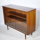 Showcase Cabinet 1960s Sideboard Sliding Door Walnut