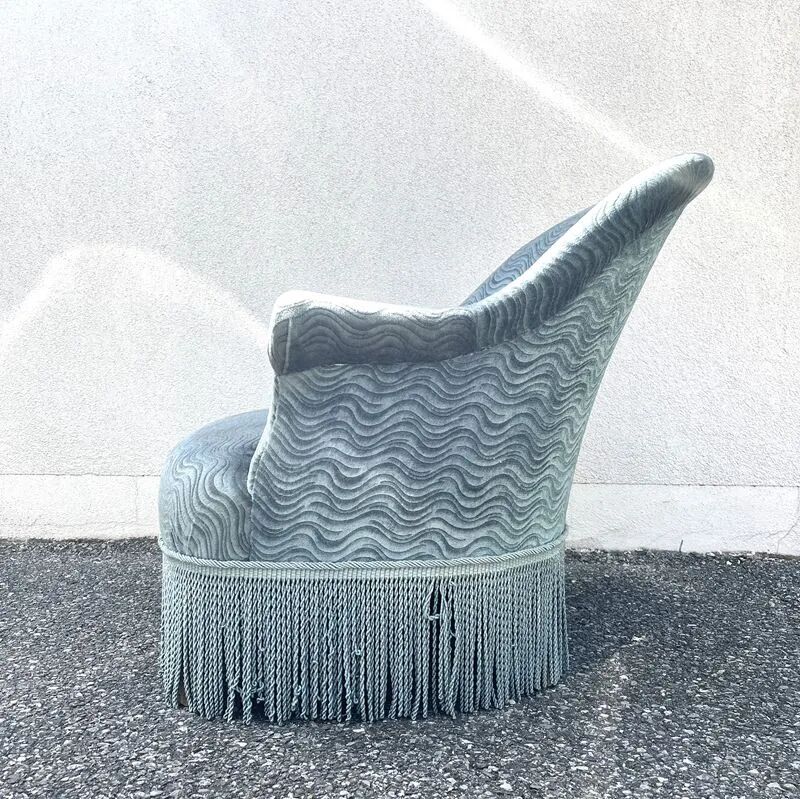 Petrol blue armchair