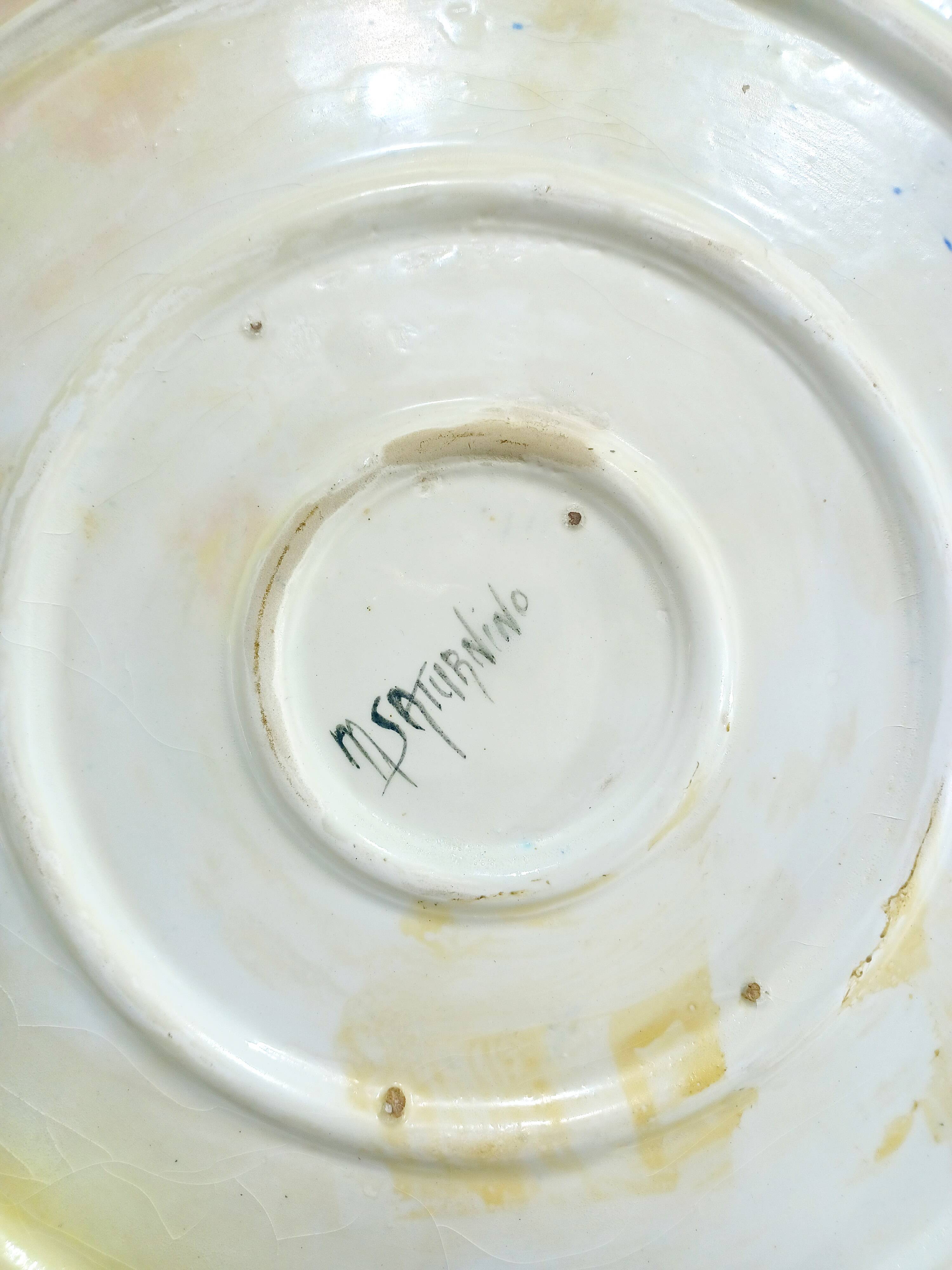 M. Saturnino – Round ceramic dish