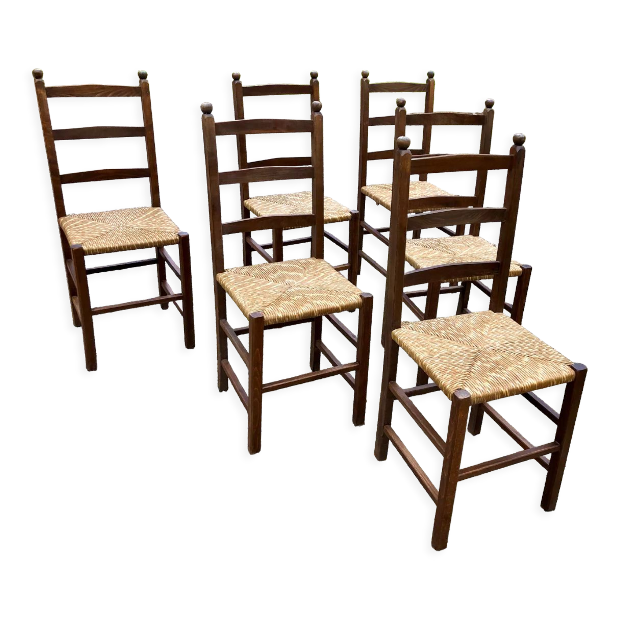 Brutalist mulched chairs series