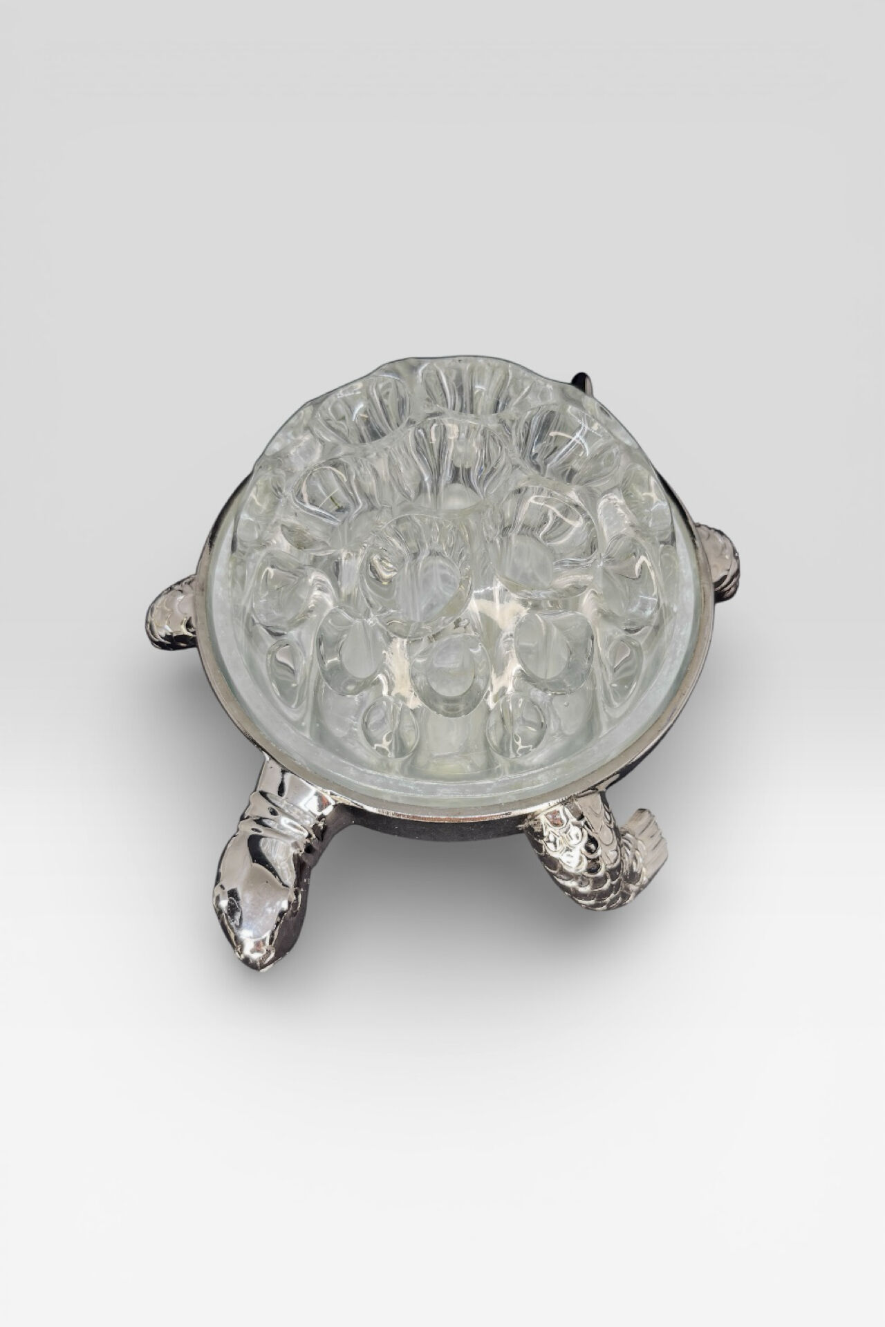 Turtle-shaped flower holder