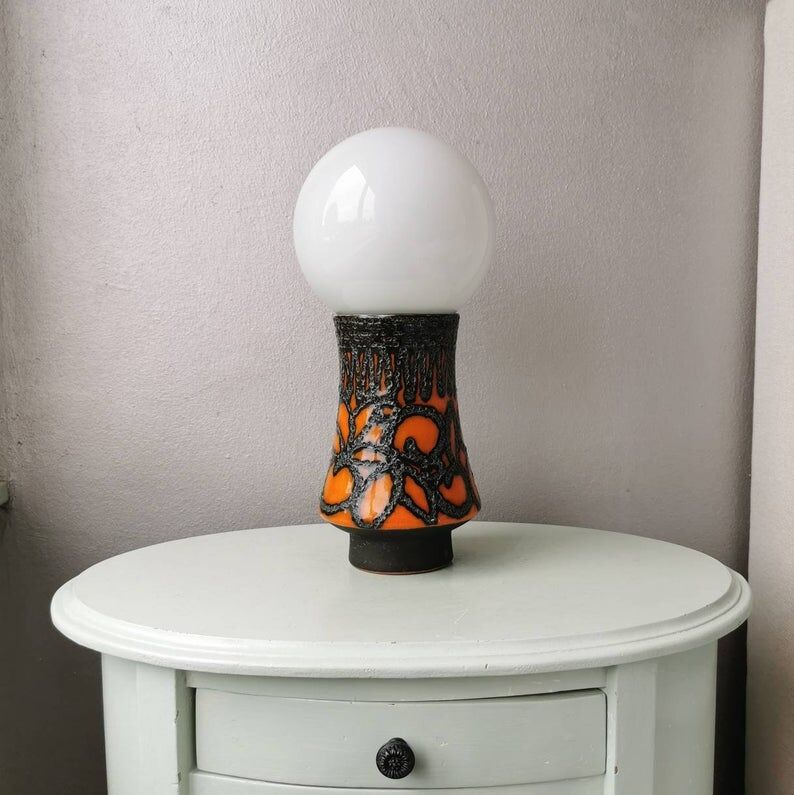Vintage ceramic table lamp 1970