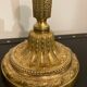Pair of Louis XVI torch candlesticks in gilded bronze