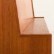 Danish mid century teak secretaire with brass inlays, 1960s