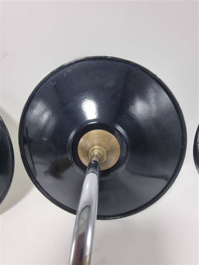 Wall lights in enamelled sheet metal