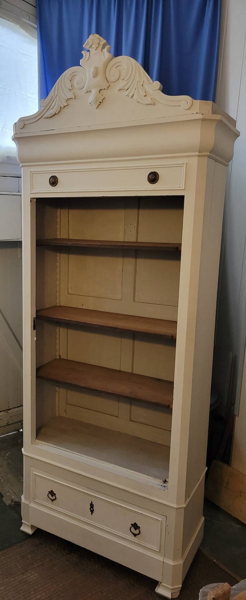 Old library storage furniture