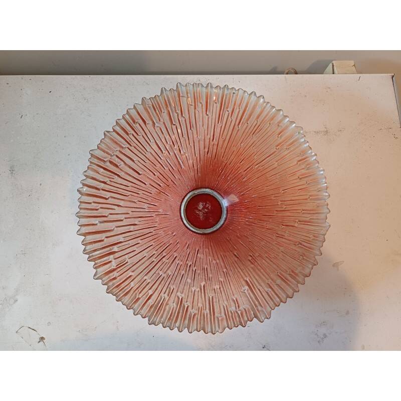 Vintage glass deep dish