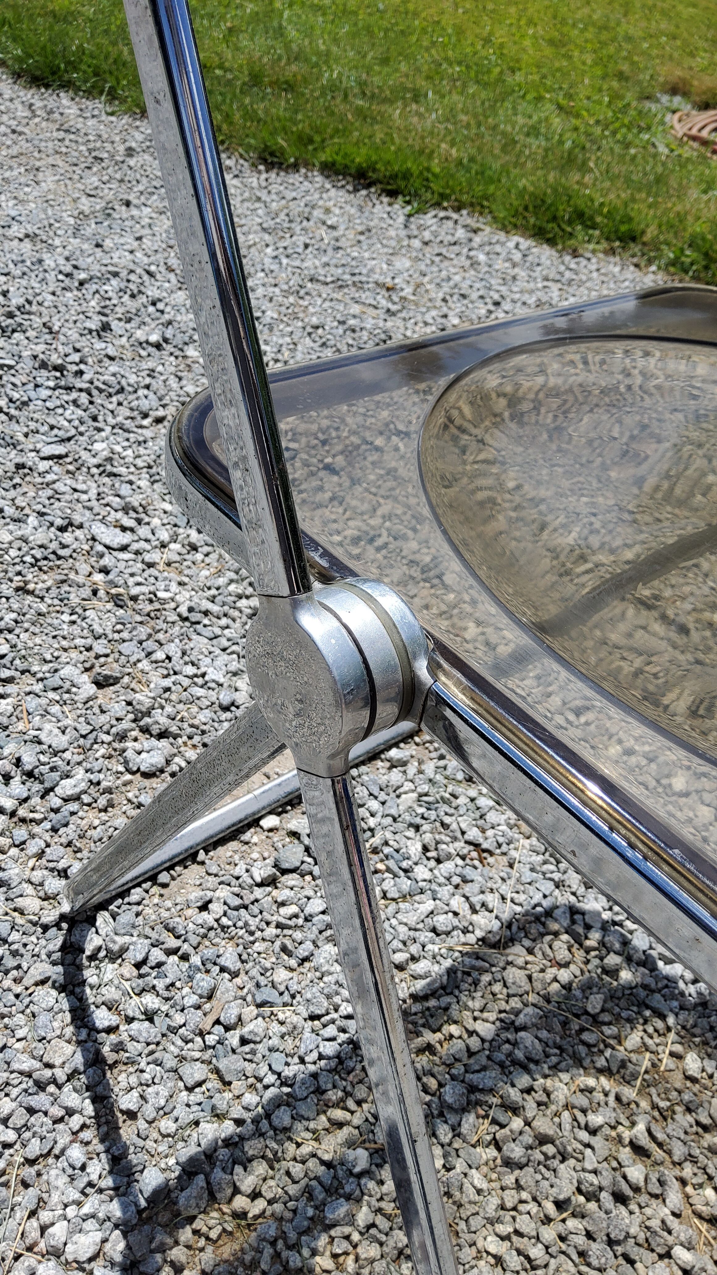 Set of 3 plia chairs by Giancarlo Piretti from the 70s