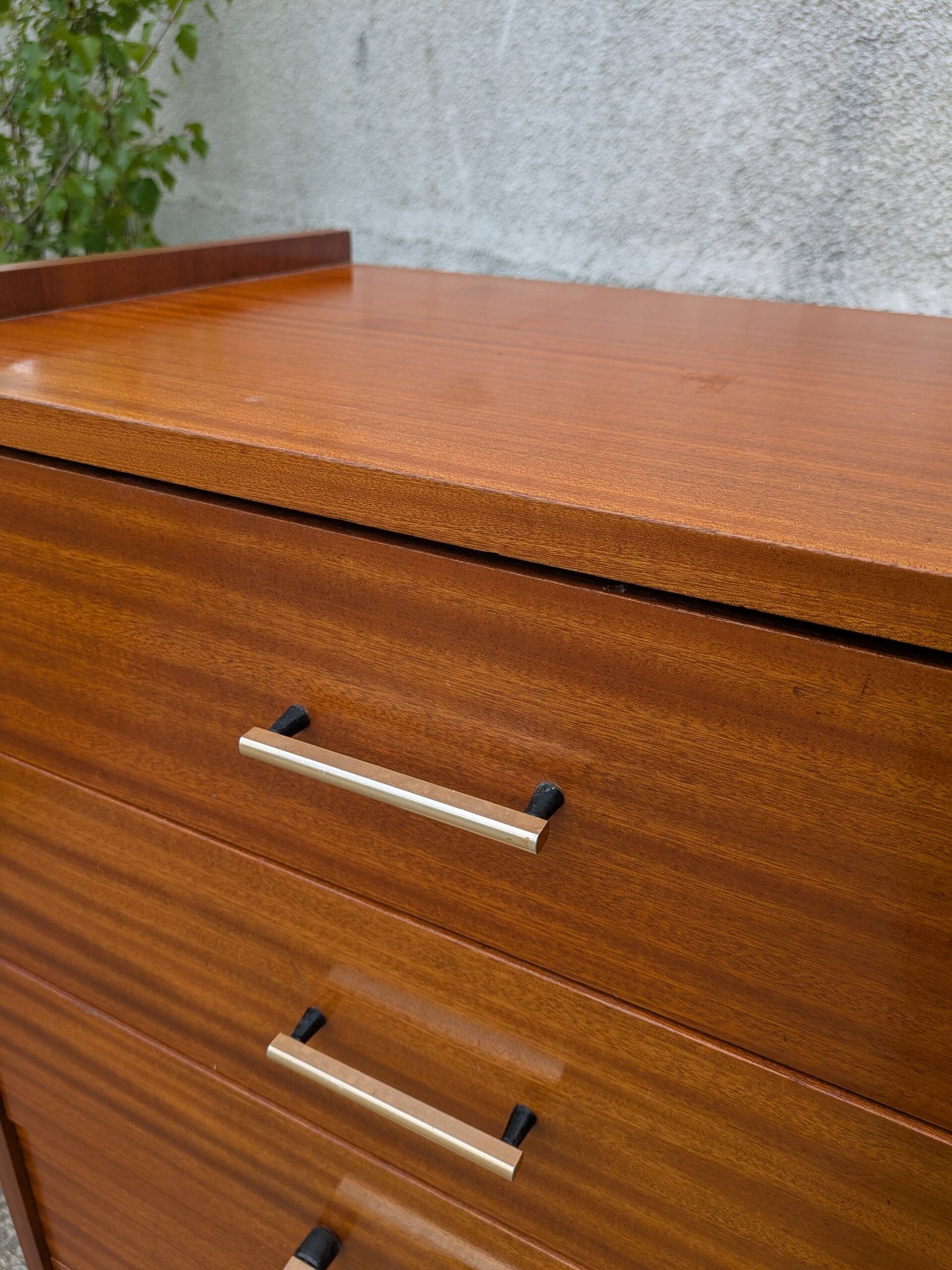 Vintage chest of drawers, high chest of drawers
