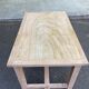 Renovated farmhouse table desk in oak, 110cm from the 1920s.