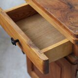 Art deco walnut bedside table
