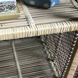 Vintage rattan cabinet