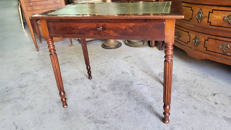 SMALL WRITING DESK WITH 1 DRAWER IN MAHOGANY