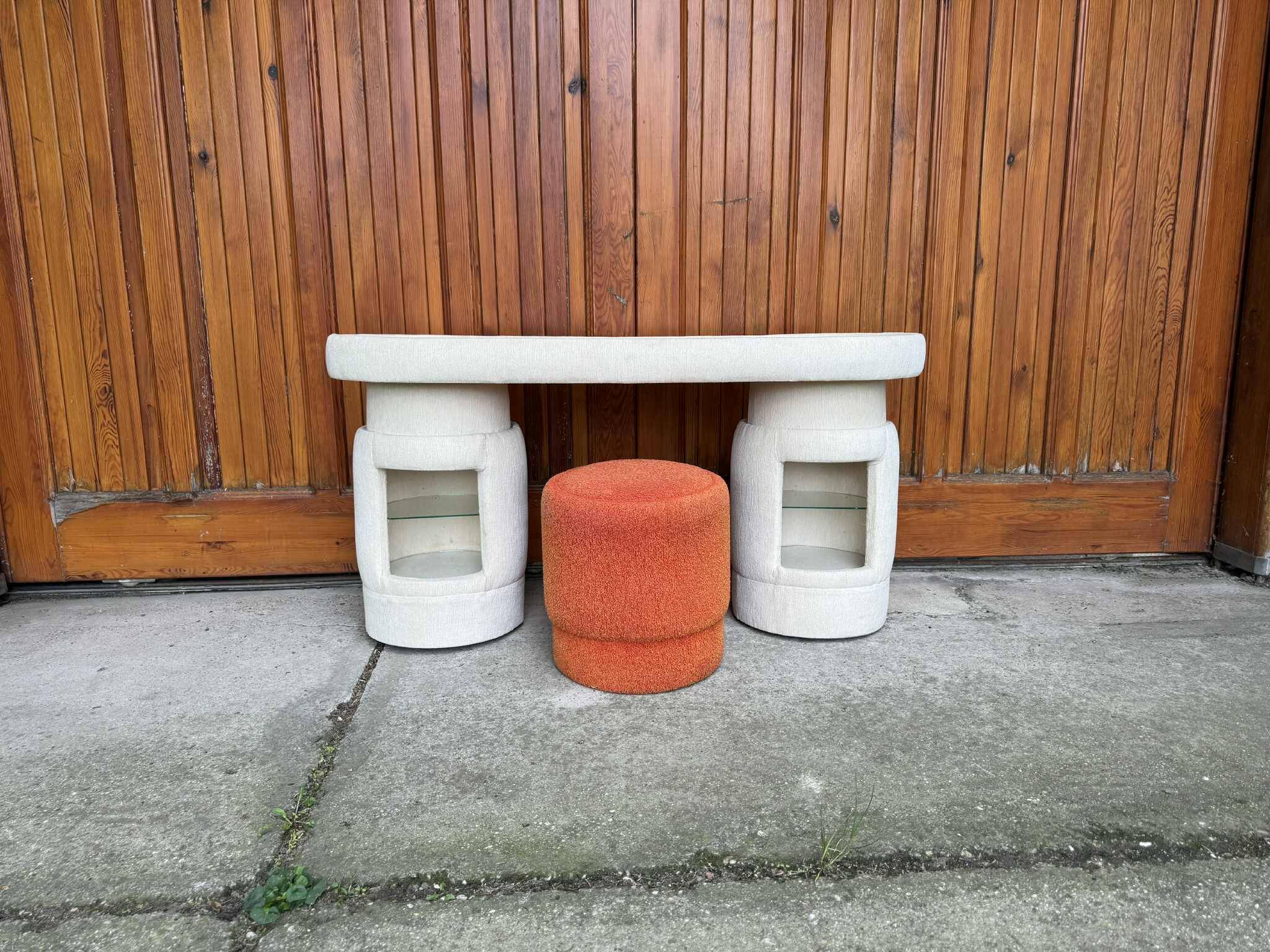 Dressing table with chair from Kecskemét Furniture, 1975, set of 2