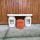 Dressing table with chair from Kecskemét Furniture, 1975, set of 2