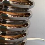 Bibendum chrome ceramic lamp 1970