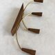 Teak and brass candlestick 1960s
