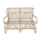 Bench into rattan vintage from the 60s