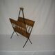 rattan magazine rack from the 50s