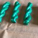 Set of seven ceramic knife holders vintage green color dimension: H-2cm- L-8cm- Pr-2cm-