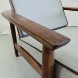 Paire de fauteuils en teck des années 1960, design hollandais