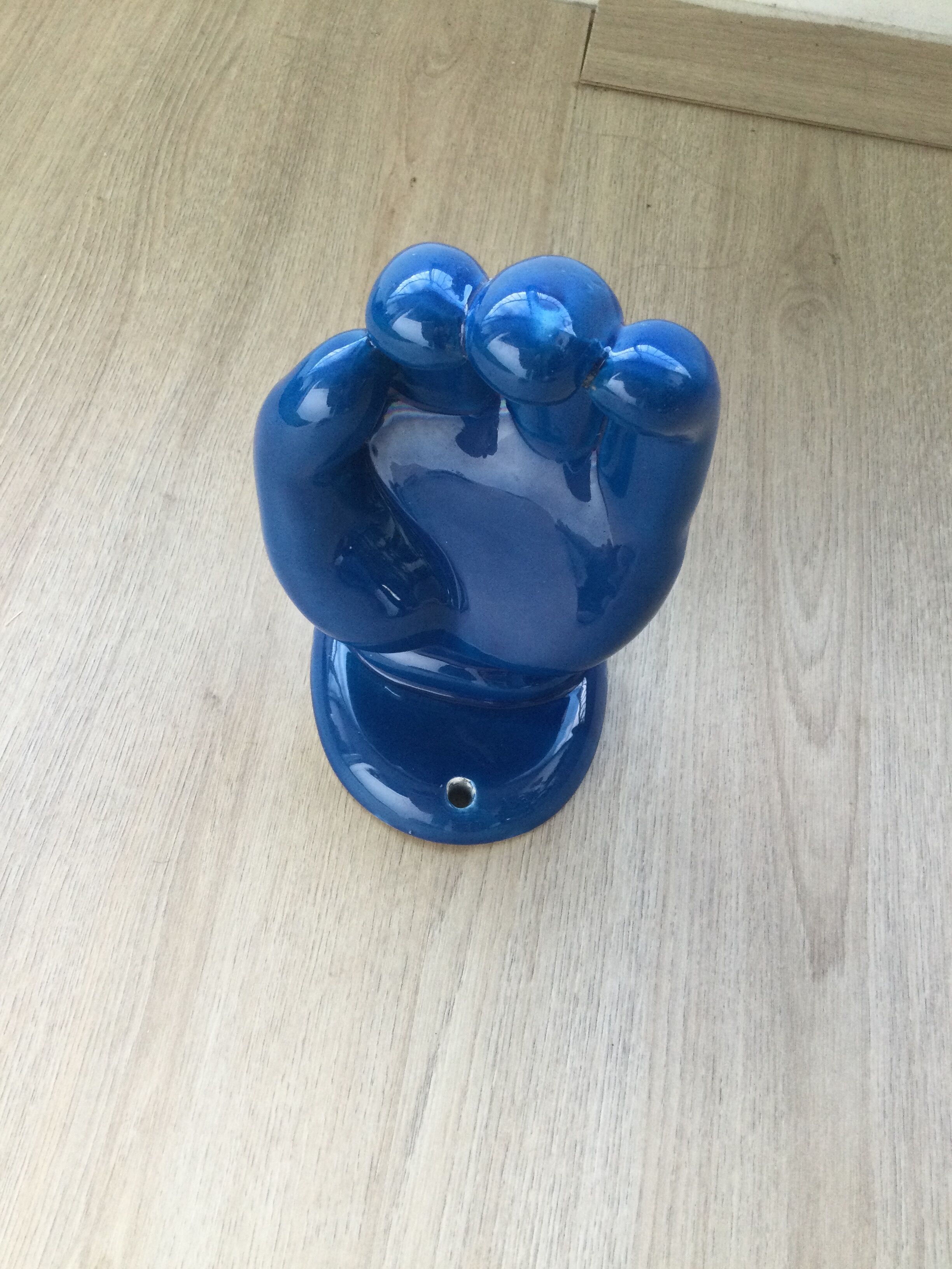 Ceramic soap dish signed JC Peiré, vintage 1980