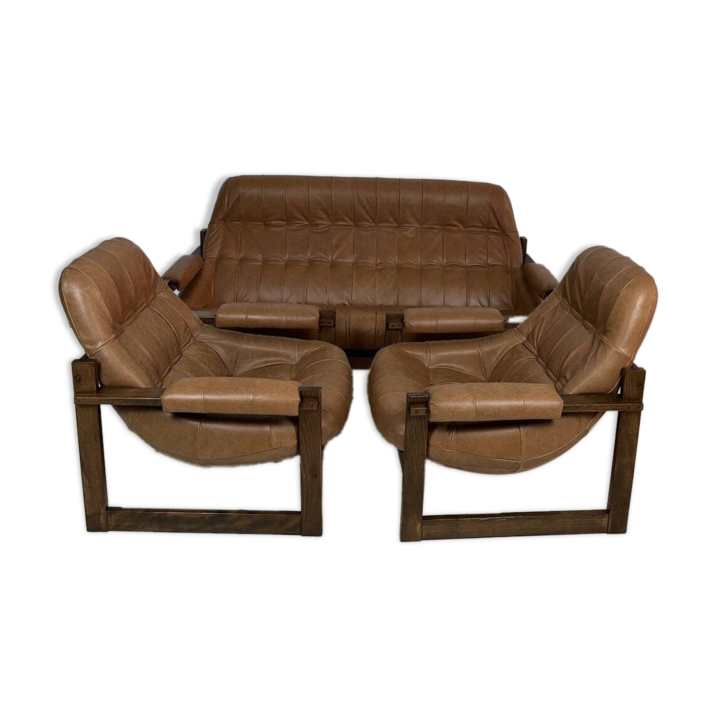 Sofa and armchairs by Percival Lafer, 1960s, set of 3