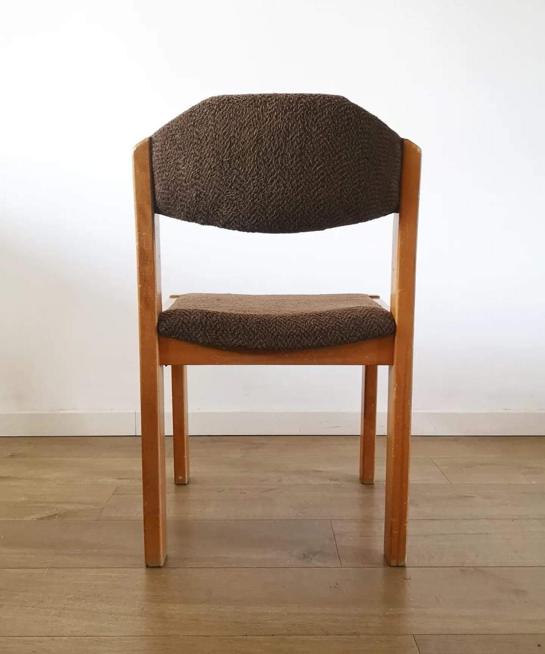 Set of 4 fabric chairs 60s