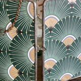 Vintage triptych barber mirror