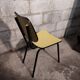 Chaise en formica jaune 1960