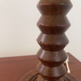 Modernist turned wooden lamp