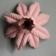 Vintage pink flower wall light