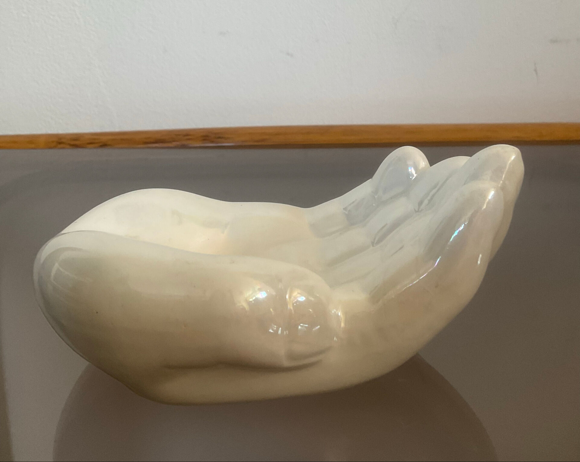Vide poche vintage main en céramique années 70