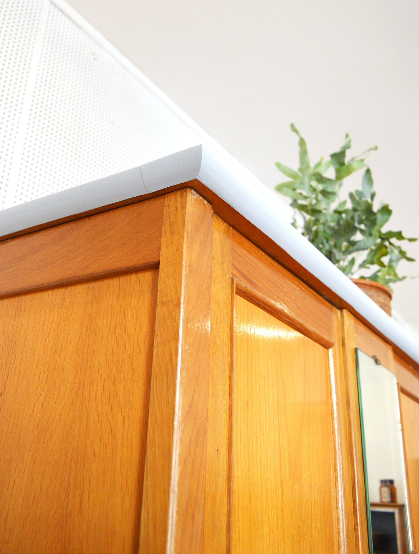 Blond wood wardrobe 60s