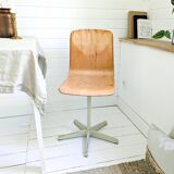 Chaise de bureau vintage industriel – coque Pagholz, métal, design allemand