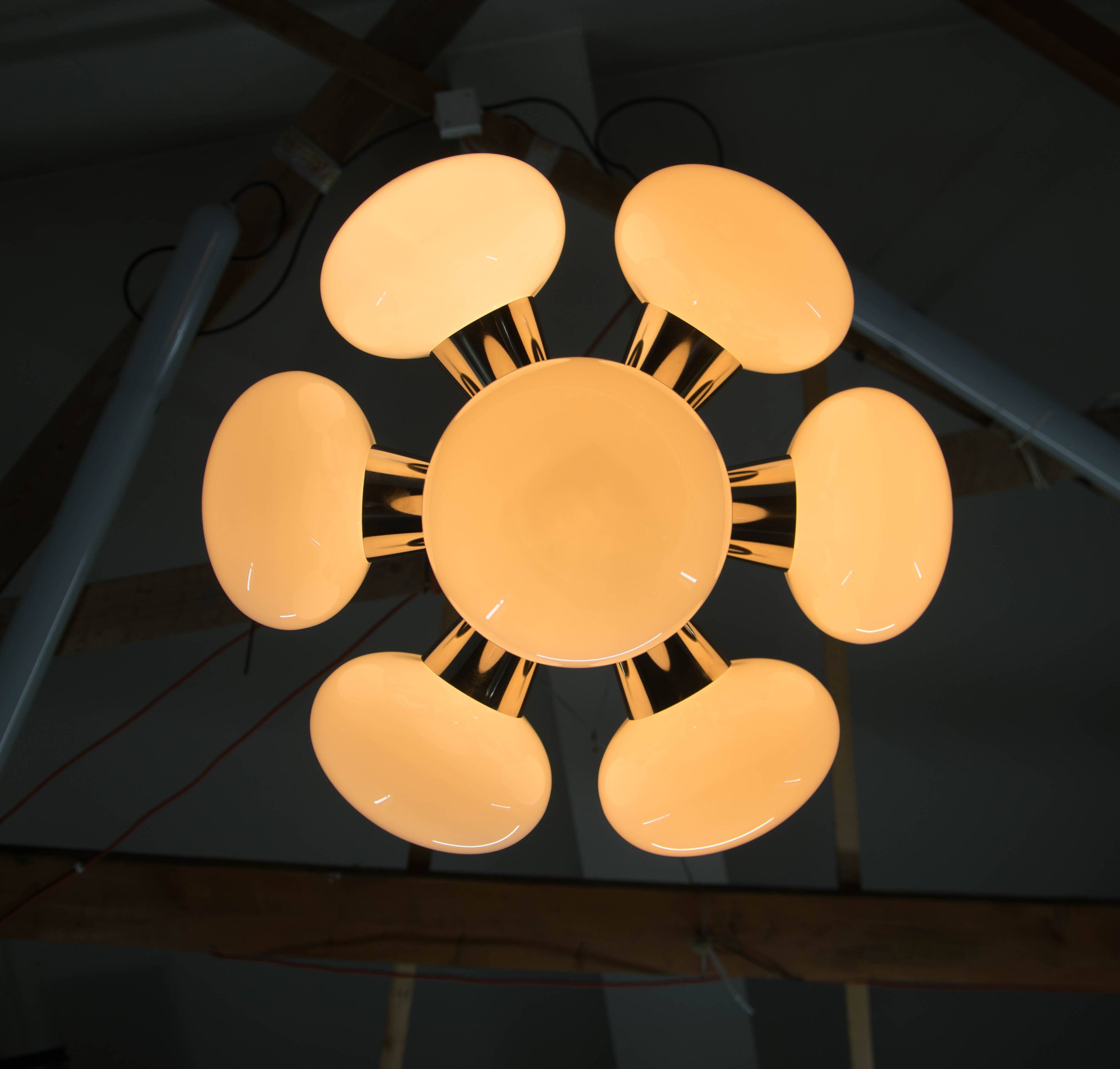 Space Age Chandelier Sputnik by Kamenicky Senov, 1970s