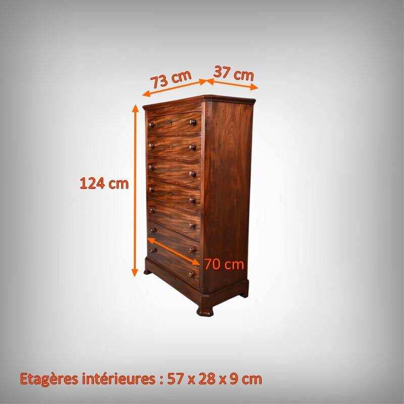 Mahogany chest of drawers – Late 19th century